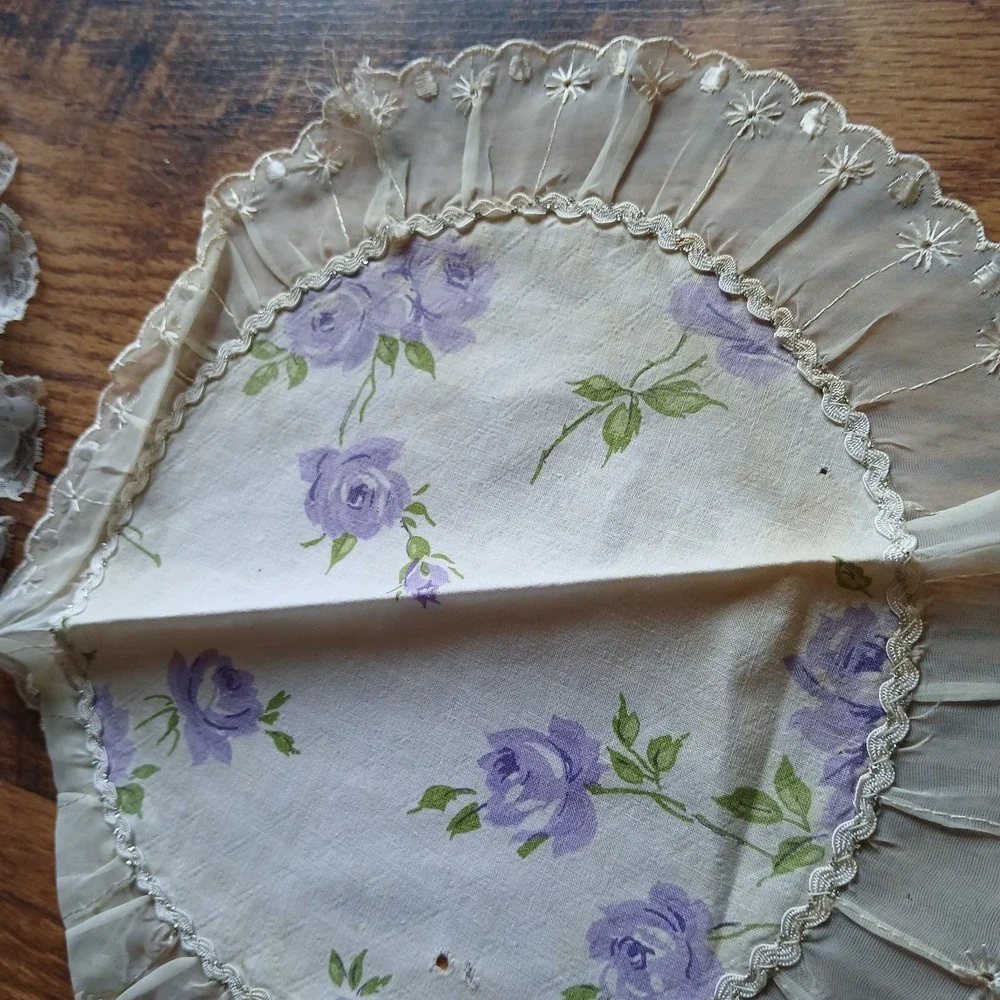Vintage Linen Cutter Lot Dresser Scarves Runners Cottagecore  Crochet Lace